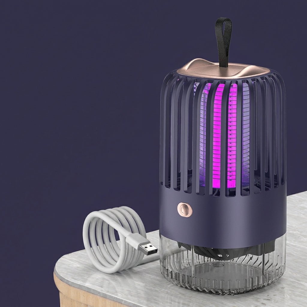 Lampa na Komary USB z Ultrafioletowym Światłem – Bezprzewodowa i Cicha do Sypialni i Patio 11