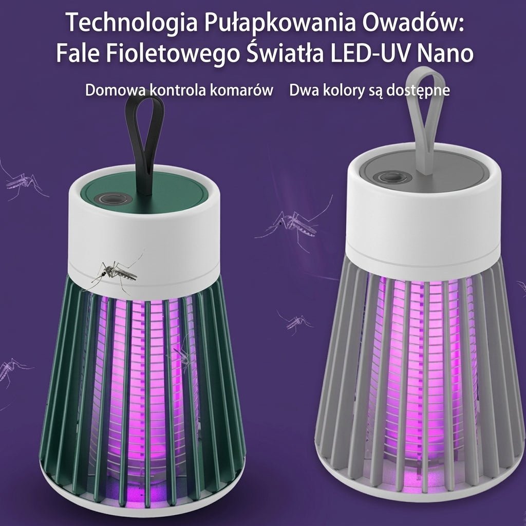 Lampa na Komary UV Elektryczna – Przenośna z Funkcją Porażania i Zasilaniem USB 7