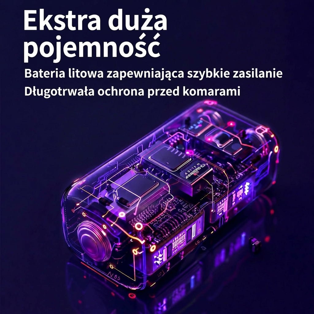 Lampa na Komary UV Elektryczna – Przenośna z Funkcją Porażania i Zasilaniem USB 8