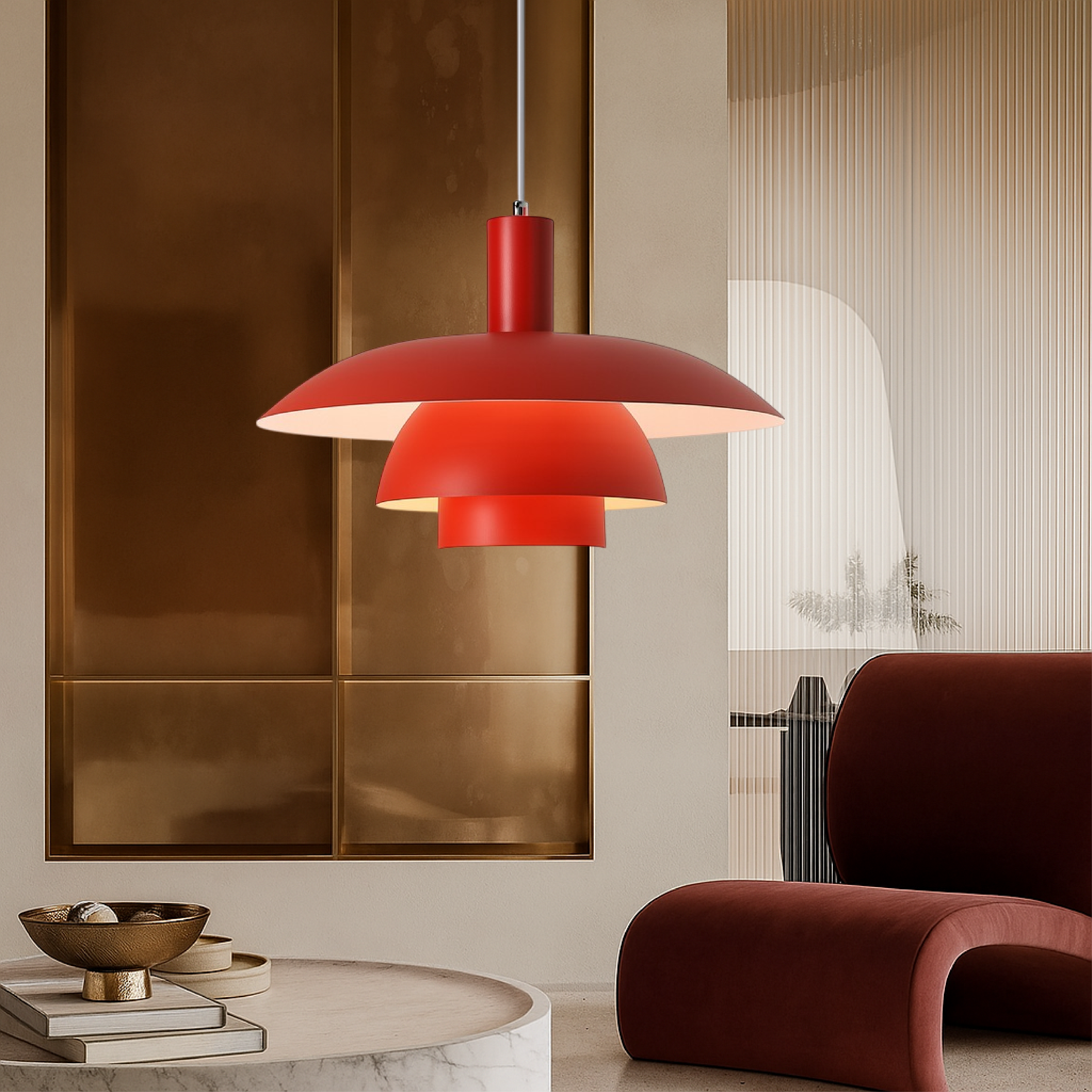 Lampa wisząca Irda - Duński styl, LED, Minimalistyczny design