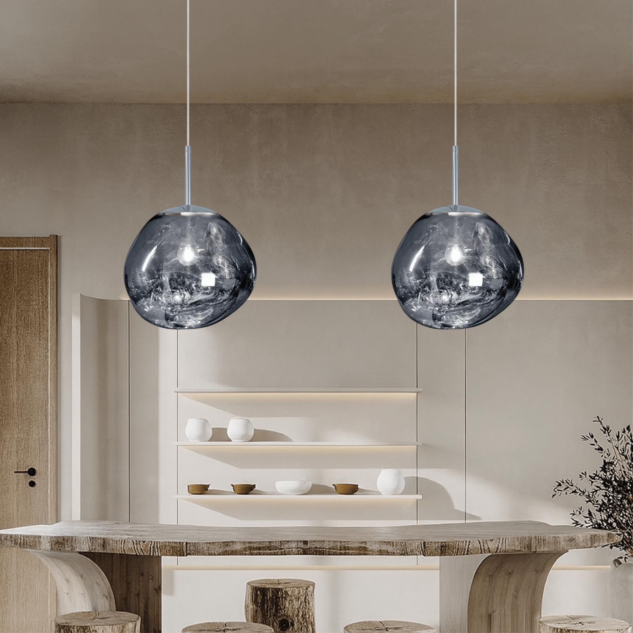 Lampa wisząca MELT GLASS - Nowoczesny design ze stopionego szkła 2