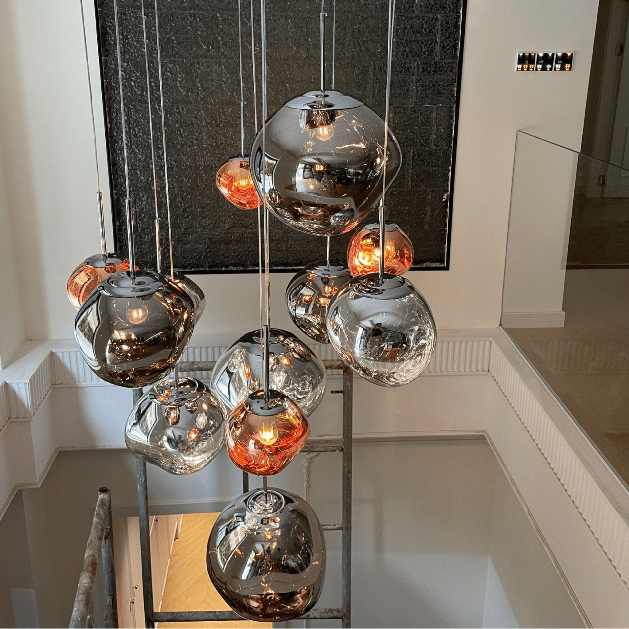 Lampa wisząca MELT GLASS - Nowoczesny design ze stopionego szkła 4