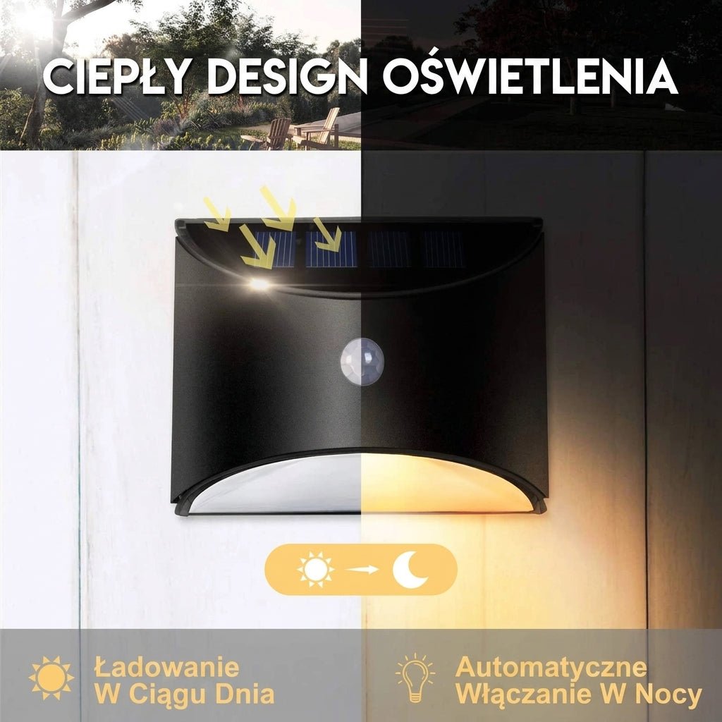Lampa z Czujnikiem Ruchu – Wodoodporne Lampy Schodowe z Panelem Słonecznym 5