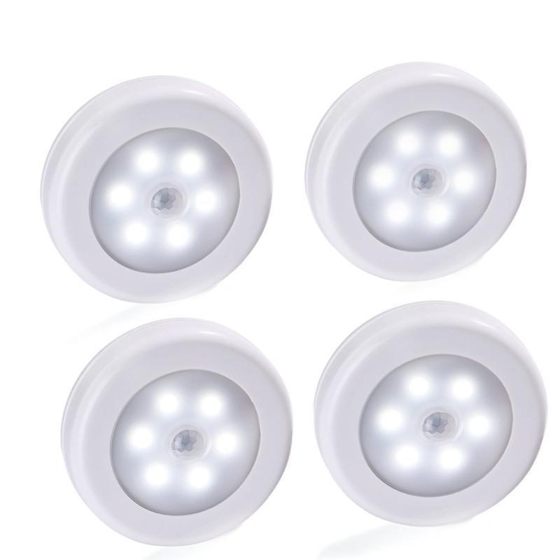 Lampka Nocna LED na Baterie z Czujnikiem Ruchu do Sypialni – Bezprzewodowa, Jasność 20 Lumenów 0