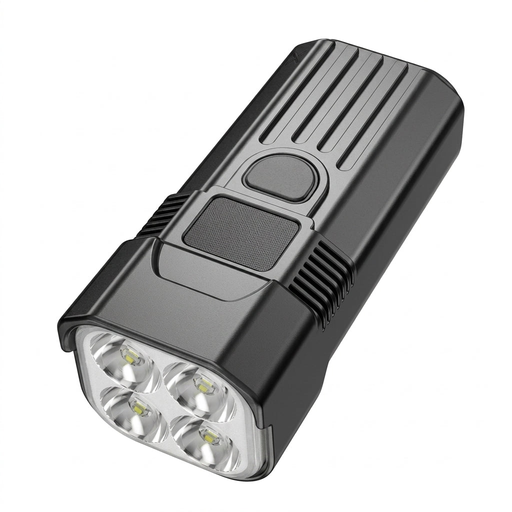 Lampka Rowerowa Przednia 5000 Lumenów z Akumulatorem USB-C – 12 Diod LED, Wodoodporna 1