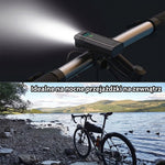 Lampka Rowerowa Przednia 5000 Lumenów z Akumulatorem USB-C – 12 Diod LED, Wodoodporna 5