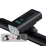 Lampka Rowerowa Przednia 5000 Lumenów z Akumulatorem USB-C – 12 Diod LED, Wodoodporna 4