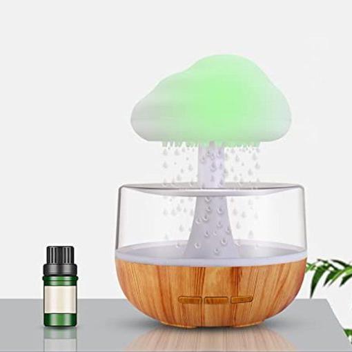 Lampka na Biurko z Nawilżaczem i Dyfuzorem Aromaterapeutycznym – Estetyczna Chmura Deszczowa 3