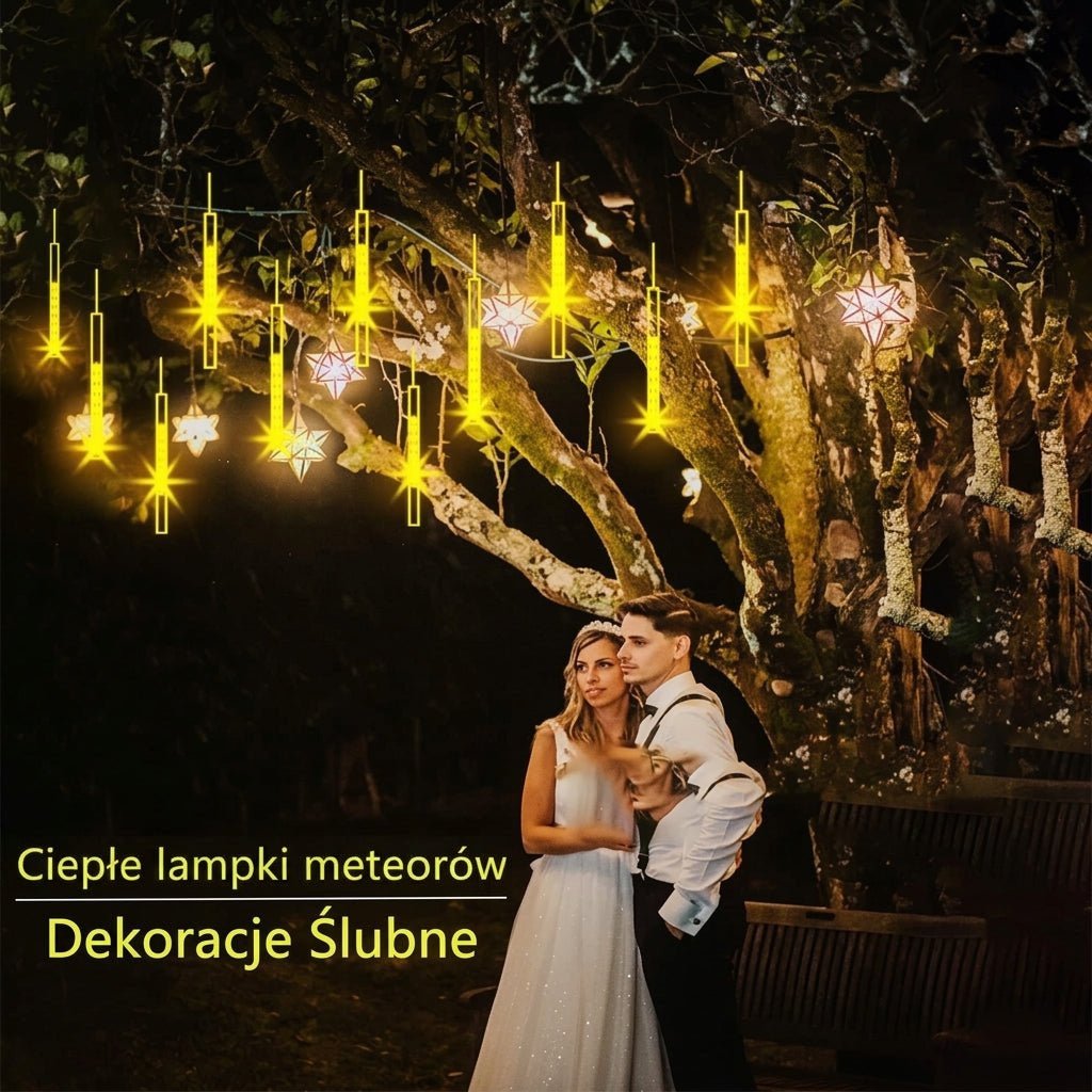 Lampki LED Sopelki – 8 Sztuk 50 cm do Dekoracji Domu i Ogrodu 5