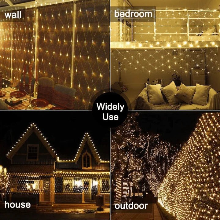Lampki LED Zewnętrzne Wodoodporne do Dekoracji Ogrodów – Zasilanie Sieciowe, 3m Przewód 6