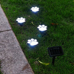 Lampki Ogrodowe Solarne LED z Nadrukiem Łap – Łatwe w Instalacji, Odporne na Warunki Atmosferyczne 3