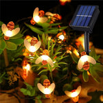 Lampki Ogrodowe Solarne z Pszczołami – Wodoodporne Oświetlenie na 7m z 50 LED 6