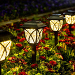 Lampy Ogrodowe LED Solar 6-sztuk – Automatyczne Oświetlenie Zewnętrzne do Ogrodu i Ścieżek 0
