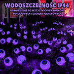 Lampy Ogrodowe Solarne z Fioletowymi Światłami – Oświetlenie Zewnętrzne na Halloween, 6 Szt. 6