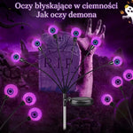 Lampy Ogrodowe Solarne z Fioletowymi Światłami – Oświetlenie Zewnętrzne na Halloween, 6 Szt. 5