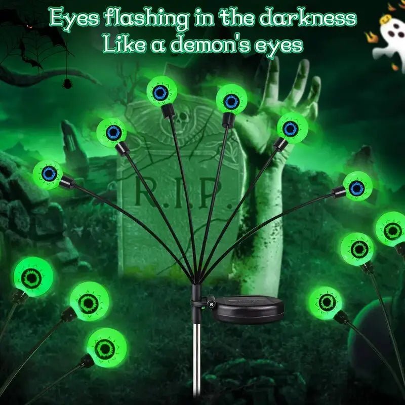 Lampy Ogrodowe Solarne z Fioletowymi Światłami – Oświetlenie Zewnętrzne na Halloween, 6 Szt. 4