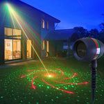 Laserowe Światła Gwiaździste do Dekoracji Wewnętrznych i Zewnętrznych – Czerwone i Zielone, Zasięg 60m² 1