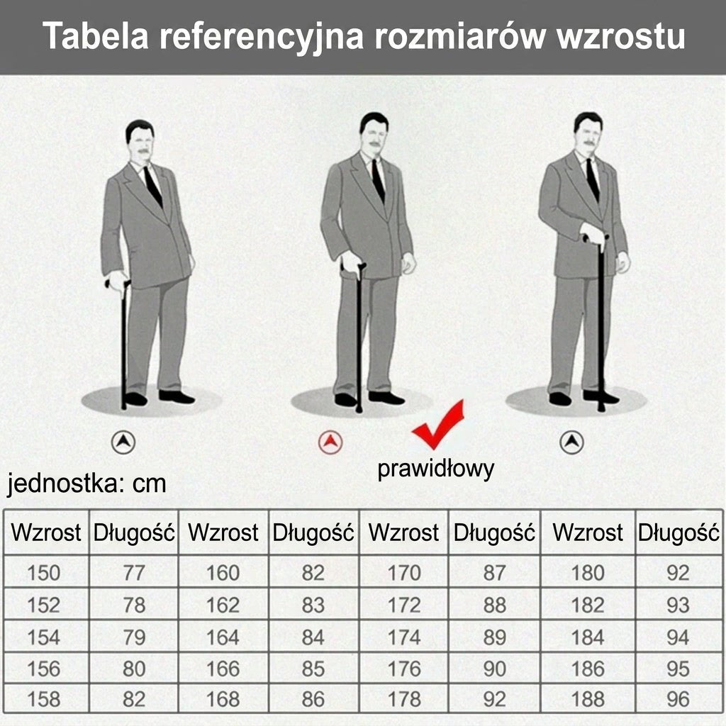 Laska Dla Seniorów do Podpierania z Latarką LED i Radiem – Regulowana 73-95,5 cm z Alarmem Awaryjnym 9