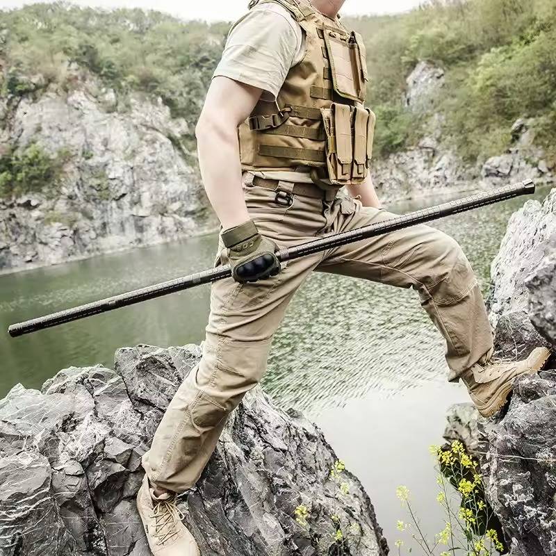 Laska Survivalowa z Kompasem i Narzędziami – Aluminiowa, Regulowana, Wielofunkcyjna 0