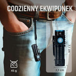 Latarka Akumulatorowa LED 1000 Lumenów – Kompaktowa, Wodoodporna z Magnetycznym Ogonem