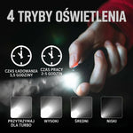 Latarka Akumulatorowa LED 1000 Lumenów – Kompaktowa, Wodoodporna z Magnetycznym Ogonem 6