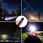 Latarka Kieszonkowa Wodoodporna 12000 Lumenów z Regulowanym Zoomem – 5 Trybów Pracy 6