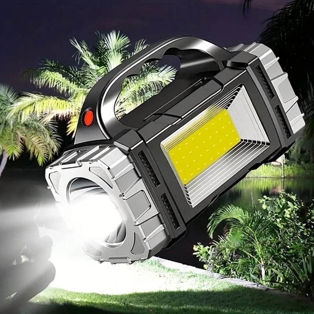 Latarka LED Akumulatorowa 1000 Lumenów z Power Bankiem – Wodoodporna, Szybkie Ładowanie 1