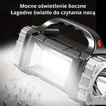 Latarka LED Akumulatorowa 1000 Lumenów z Power Bankiem – Wodoodporna, Szybkie Ładowanie 6