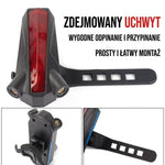Latarka Rowerowa z Projekcją Laserową i 5/6 Diodami LED – Bezpieczne Oświetlenie na Nocną Jazdę 4