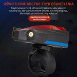 Latarka Rowerowa z Projekcją Laserową i 5/6 Diodami LED – Bezpieczne Oświetlenie na Nocną Jazdę 5