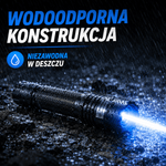 Latarka Taktyczna Mocna z Zasięgiem 5000 m – Wodoodporna i Odporny na Wstrząsy
