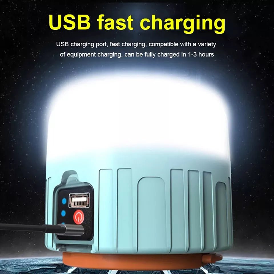 Latarnia Kempingowa 1500 Lumenów z Zasilaniem Słonecznym i USB – Wodoodporna, 360° Oświetlenie 6