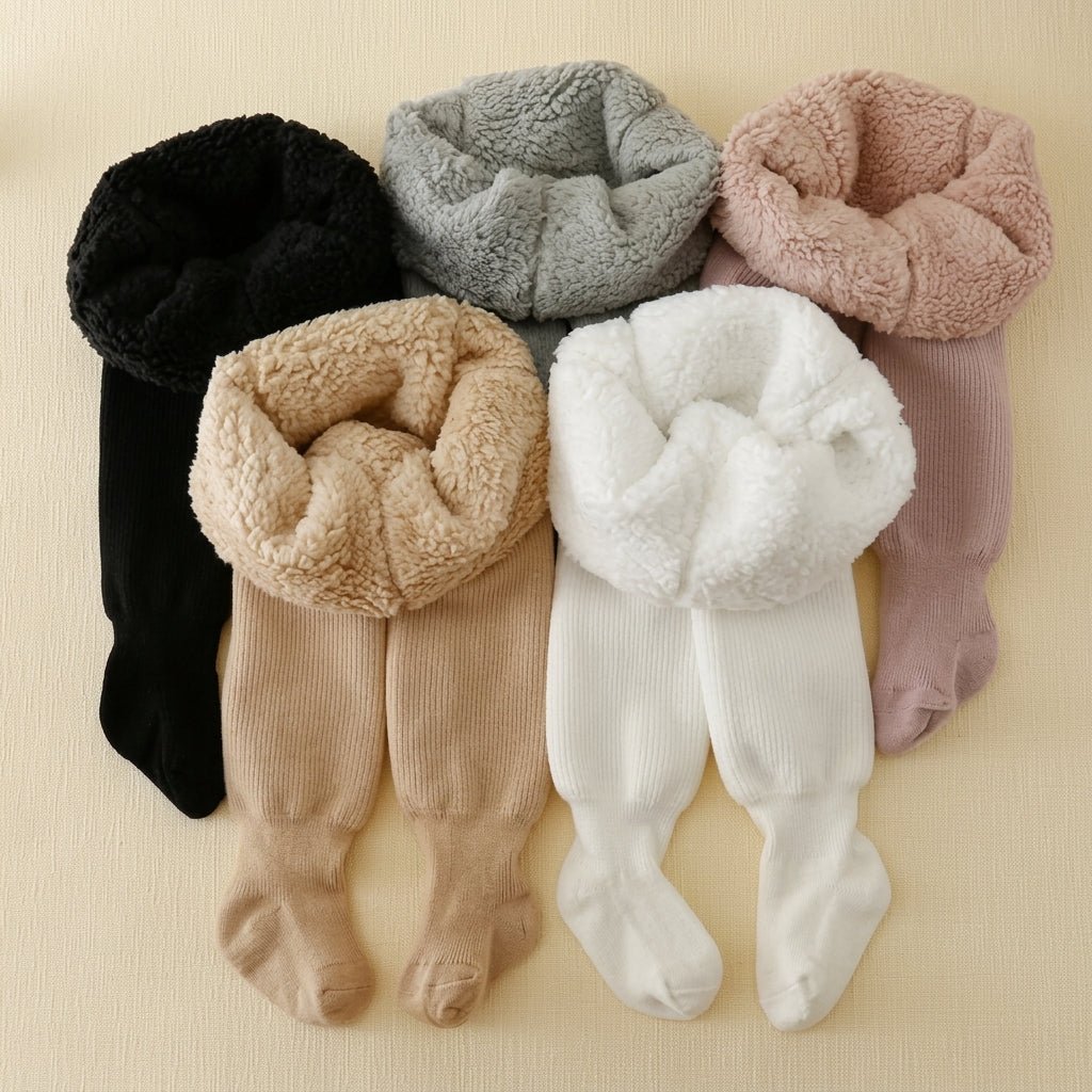 Legginsy Dziewczęce Zimowe z Podszewką Polarową – Ciepłe i Elastyczne dla Dzieci 6M-8L 