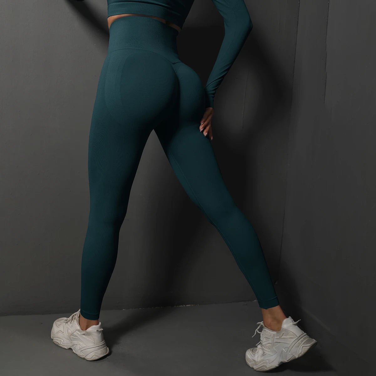 Legginsy Sportowe Damskie z Wysokim Stanem – Wyszczuplające, Elastyczne do Treningu i Jogi 12