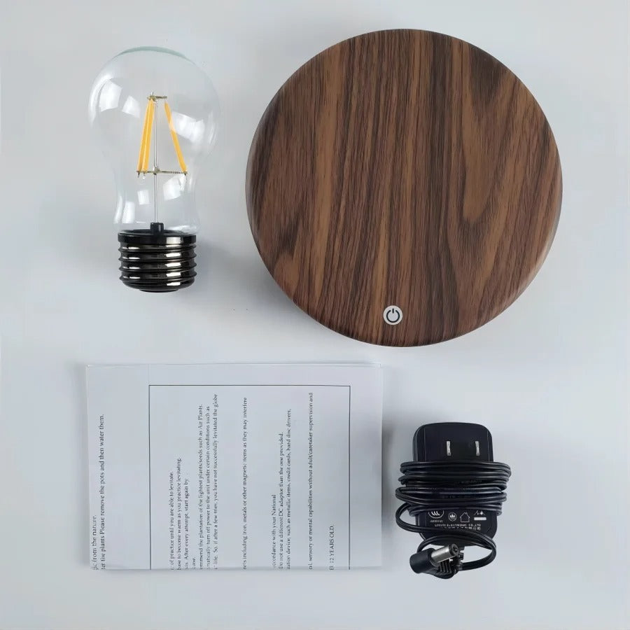 Lewitująca Żarówka LED z Obrotem 360° – Bezprzewodowa, Magnetyczna do Biura i Sypialni 4