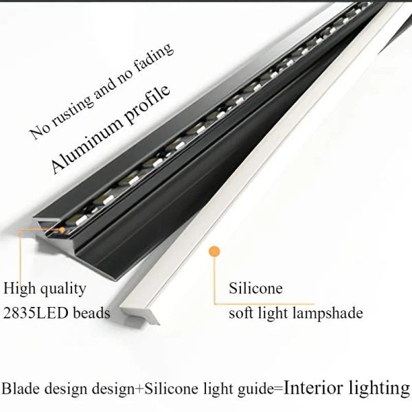 Listwa LED Podszafkowa 45° z Aluminiowym Profilem – Ultracienka, Energooszczędna do Oświetlenia Mebli 5