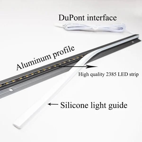 Listwa LED Podszafkowa 45° z Aluminiowym Profilem – Ultracienka, Energooszczędna do Oświetlenia Mebli 6