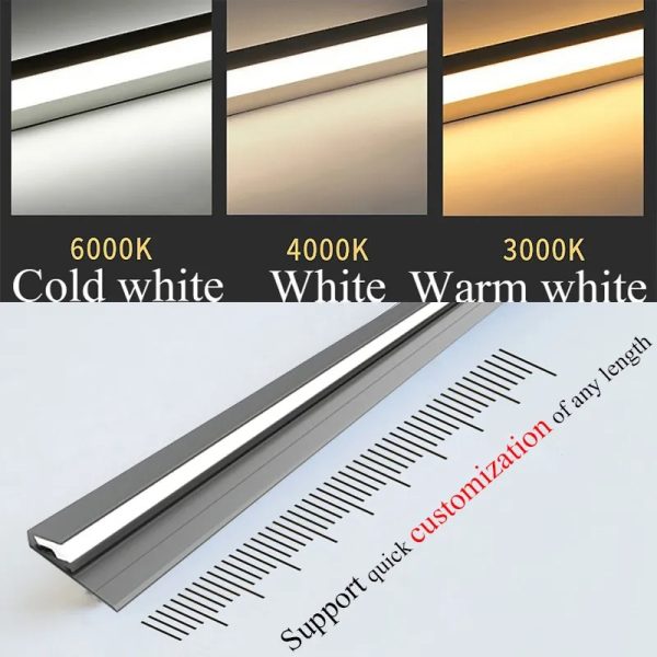 Listwa LED Podszafkowa 45° z Aluminiowym Profilem – Ultracienka, Energooszczędna do Oświetlenia Mebli 7