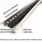 Listwa LED Podszafkowa 45° z Aluminiowym Profilem – Ultracienka, Energooszczędna do Oświetlenia Mebli 6