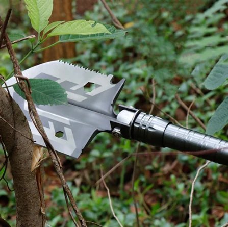 Łopata Survivalowa Składana ze Stali Manganowej – Lekka, Wielofunkcyjna do Obóz i Piknik 0
