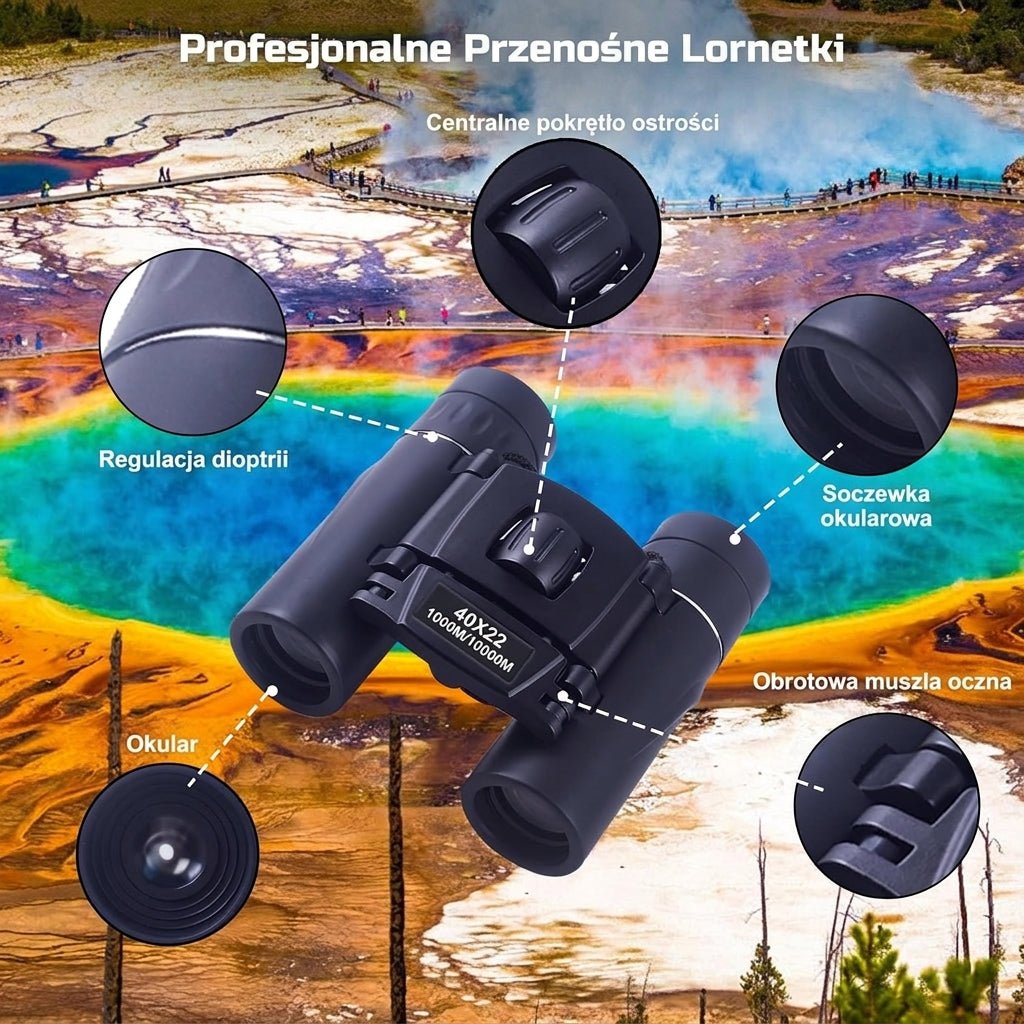 Lornetka 40x22 do Obserwacji Ptaków – Antyodblaskowa, Składana, Lekka 6