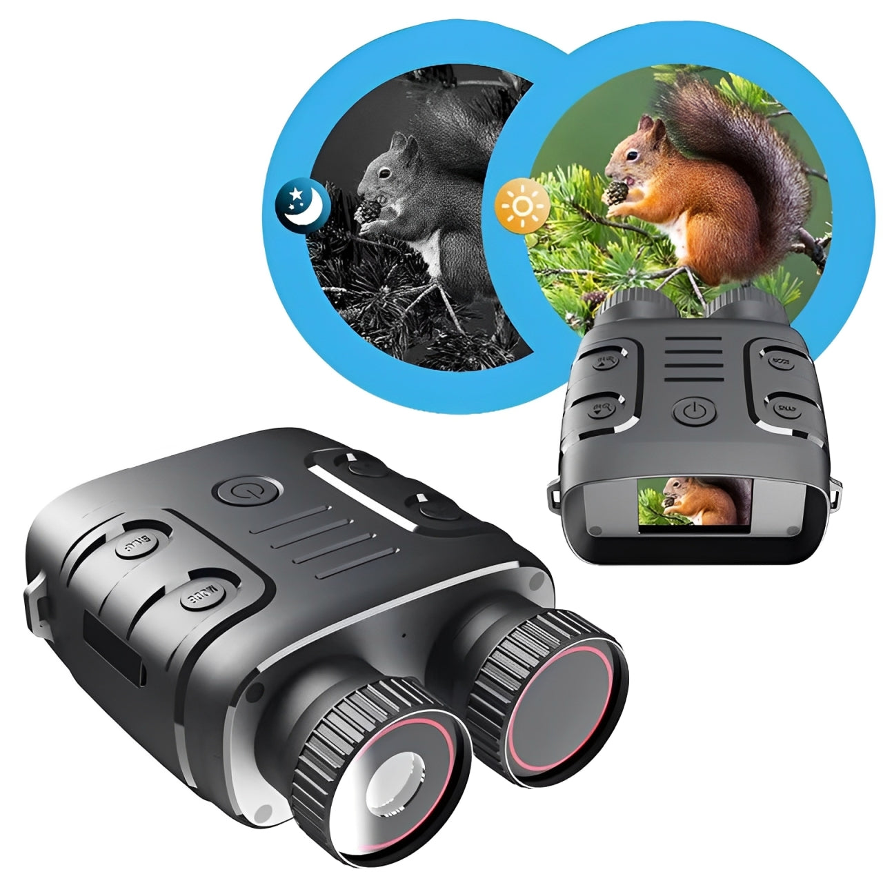 Lornetka z Kamerą Noktowizyjną Ultra HD – 5x Zoom, Oświetlenie IR, IP54 0