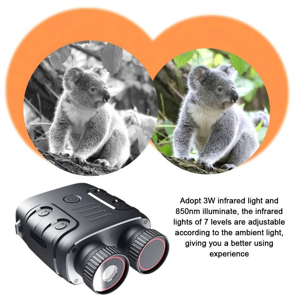 Lornetka z Kamerą Noktowizyjną Ultra HD – 5x Zoom, Oświetlenie IR, IP54 7