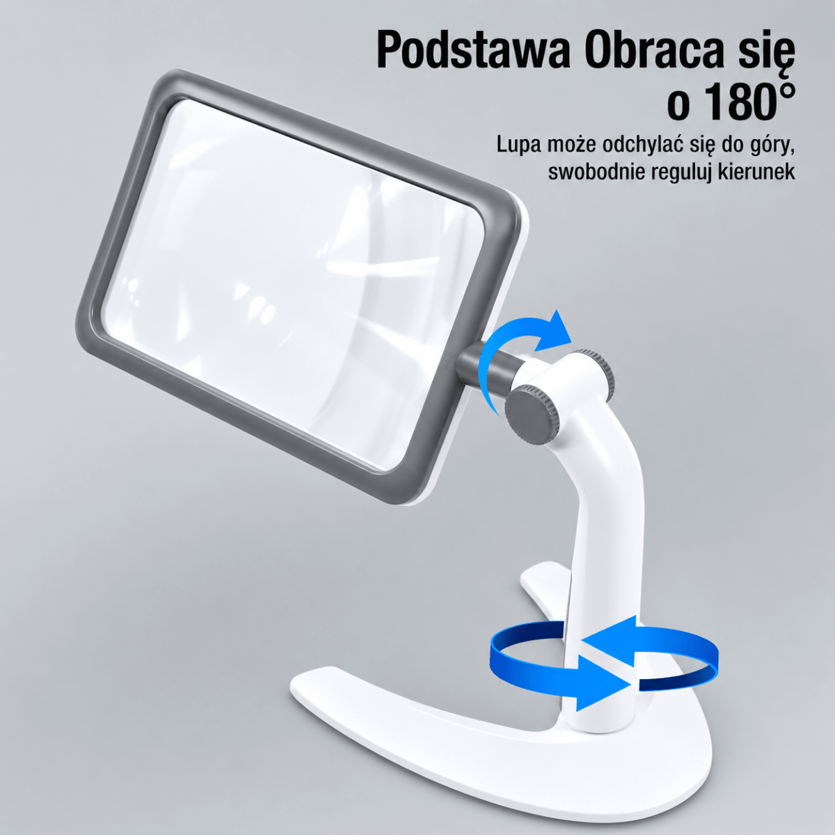 Lupa Ekranowa LED z Regulacją – Powiększenie do 3x i Obrotowa Podstawa 180° 4
