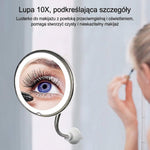 Lustro do Makijażu LED 10X z Przyssawką – Regulowane, Oświetlenie do Pielęgnacji 7
