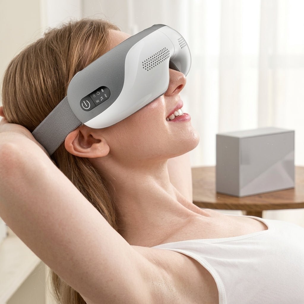 Masażer do Oczu z Ciepłem – 5 Trybów Masażu, Bluetooth, Składana Konstrukcja 1