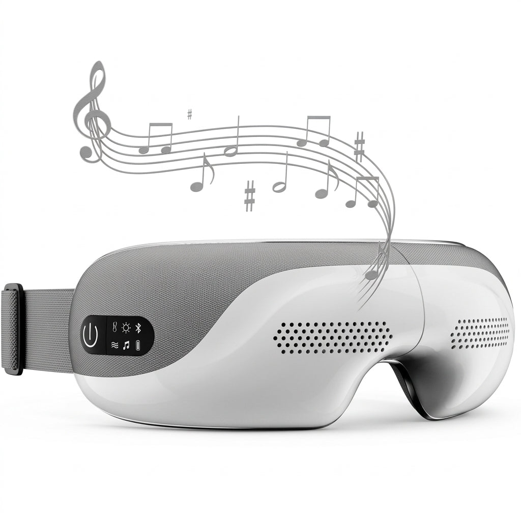Masażer do Oczu z Ciepłem – 5 Trybów Masażu, Bluetooth, Składana Konstrukcja 7