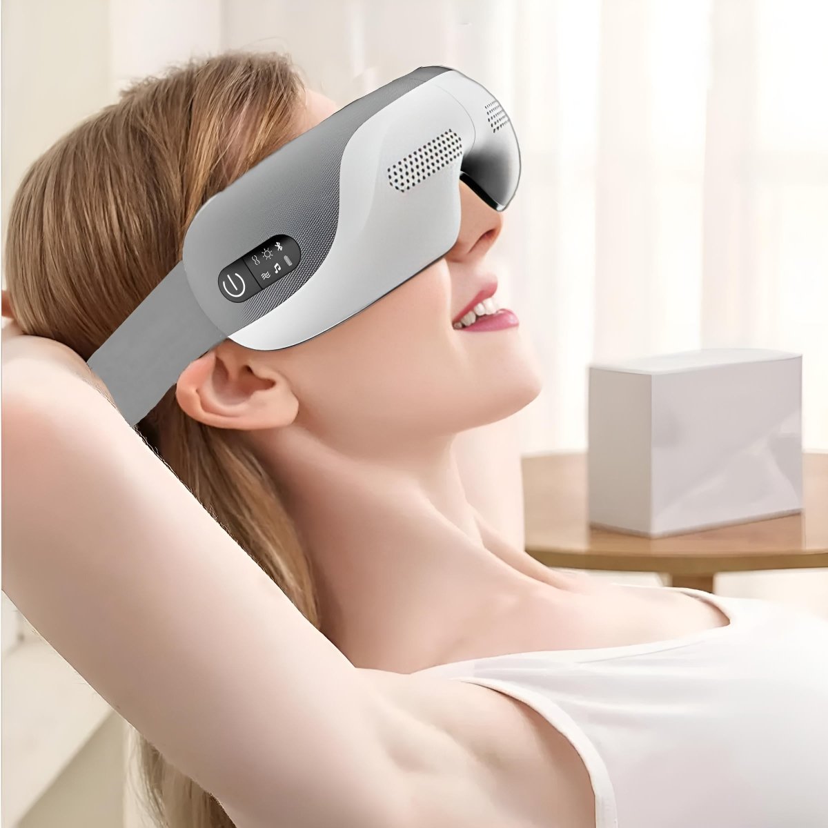 Masażer do Oczu z Ciepłem – 5 Trybów Masażu, Bluetooth, Składana Konstrukcja 0