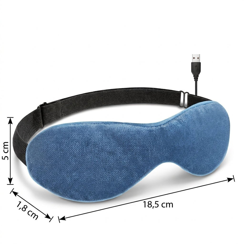 Maska Grzewcza na Oczy – Regulacja Temperatury 40–60°C, Zasilanie USB 3
