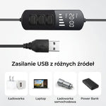 Maska Grzewcza na Oczy – Regulacja Temperatury 40–60°C, Zasilanie USB 5